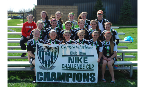 15 Girls Champions of the Nike Cup in Dublin, Ohio!