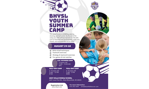 BHYSL Summer Camp - Registration Opens June 1st