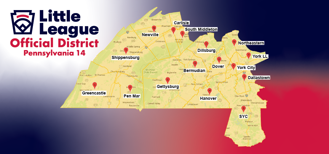 District 14 League Boundaries Map