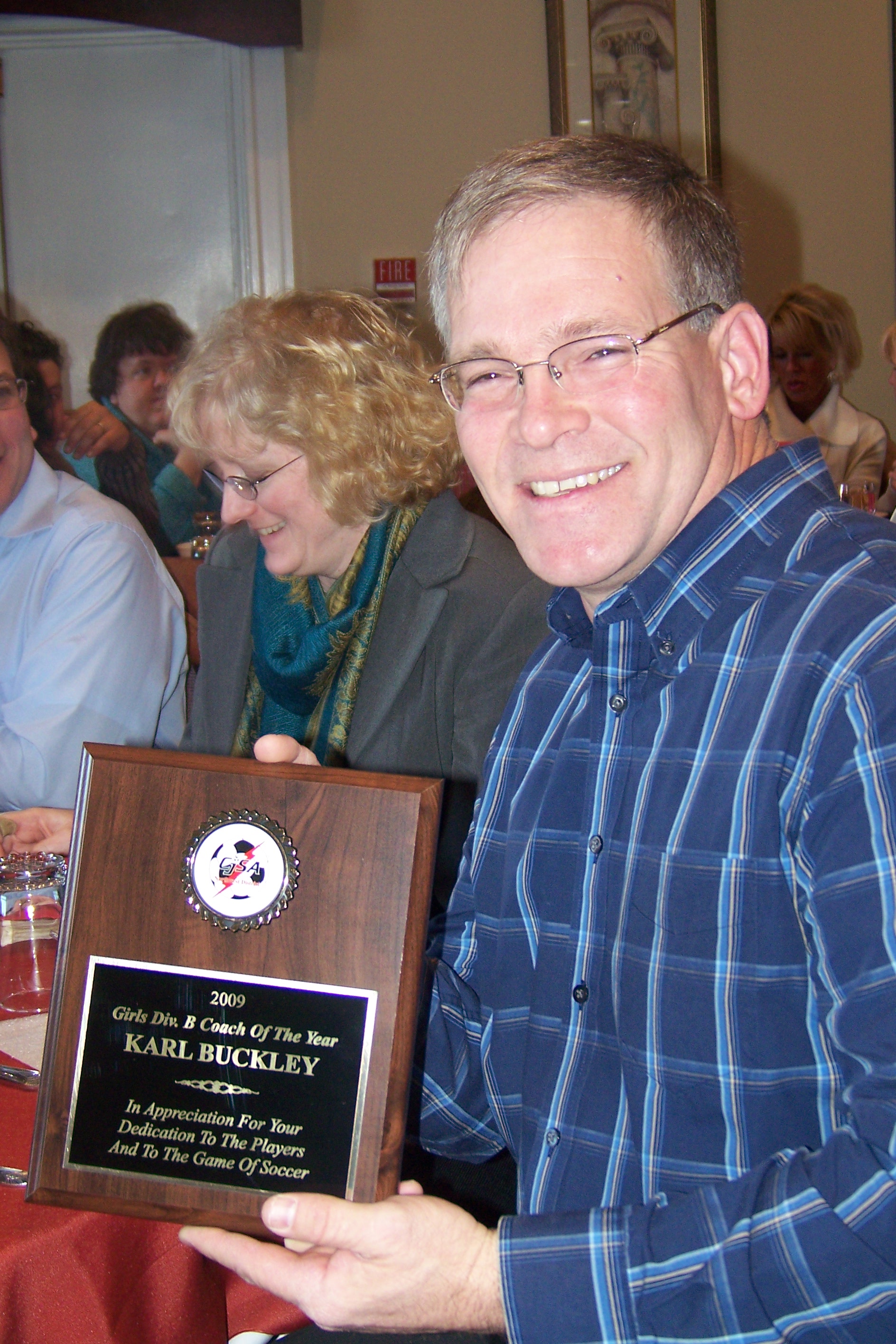 Karl Buckley Coach of the Year Fall 2009