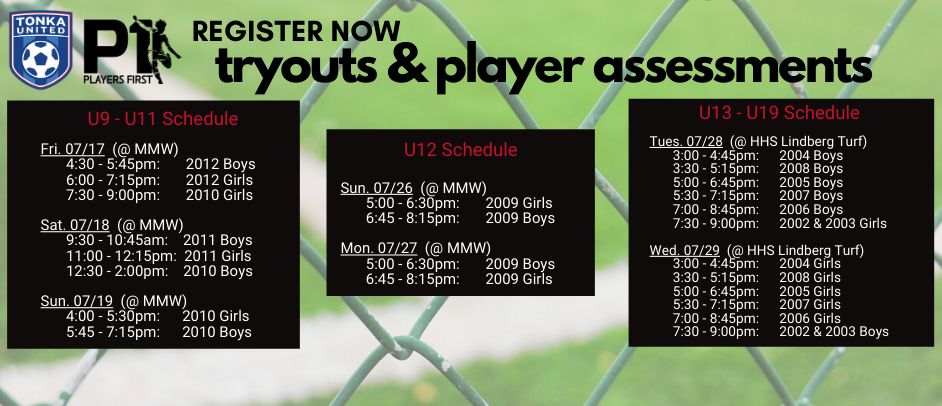 Register for Tryouts Today!
