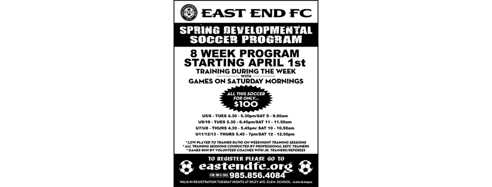 Spring 2017 Developmental Soccer Registration OPEN