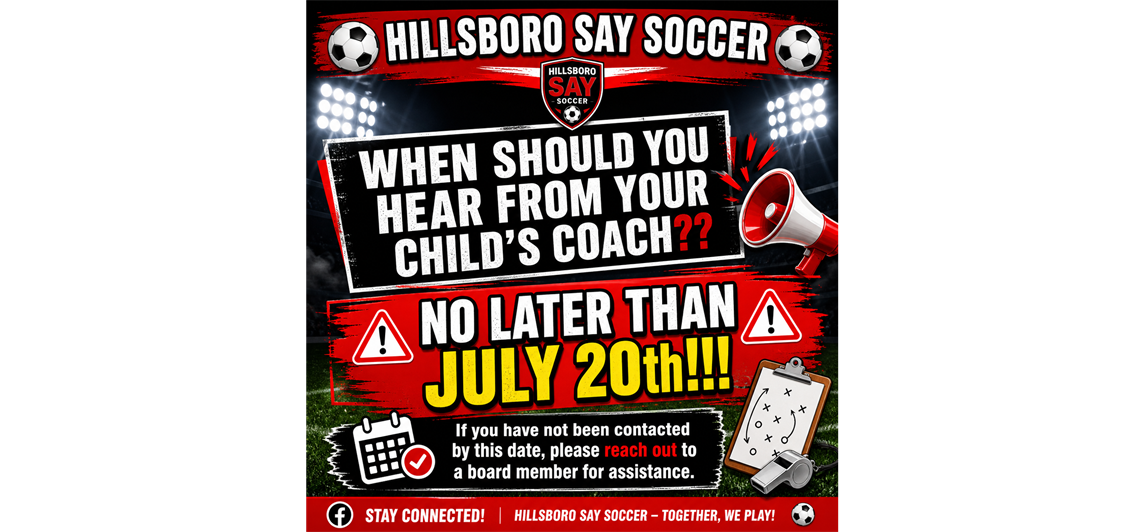 When should you hear from your coach?