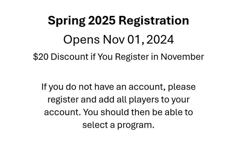 Spring 25 Registration