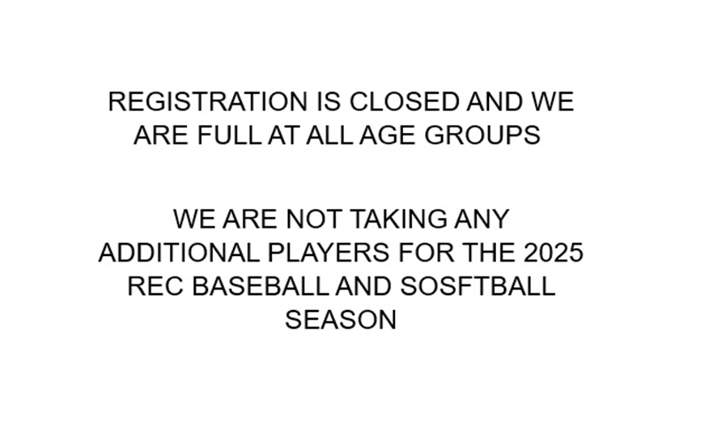 2025 Registration Closed