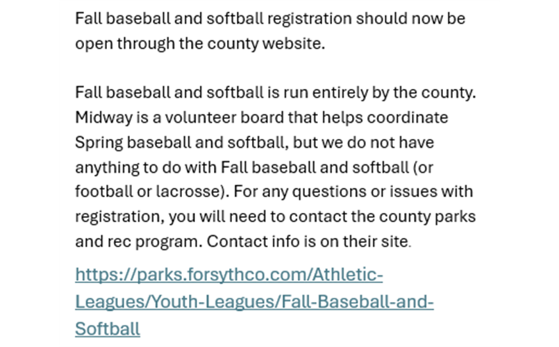 Fall Ball