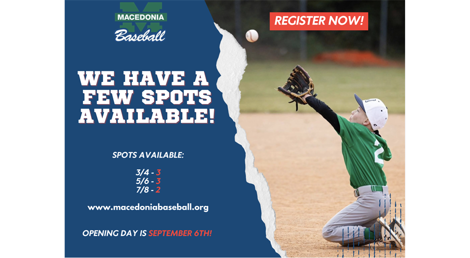 Last remaining spots, Register NOW!