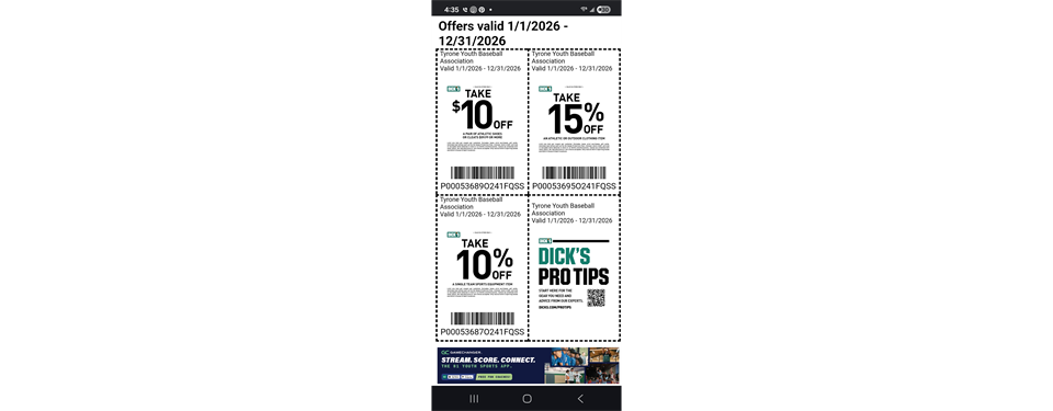 Dick's Sporting Goods coupons 