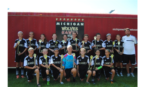 Michigan U13 Hawks East win 32nd Peachfest Tournament