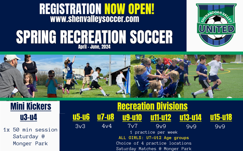 Spring 2024 Recreation Soccer
