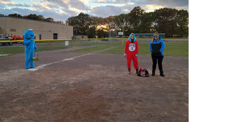 Trick or Treating During Fall Ball