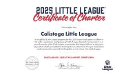 Calistoga Little League Chartered for 2025