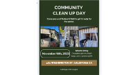 CLEAN-UP DAY - NOVEMBER 16