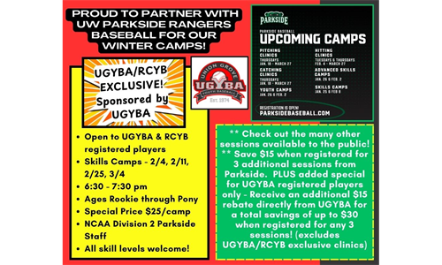 Parkside/UGYBA Baseball Camps