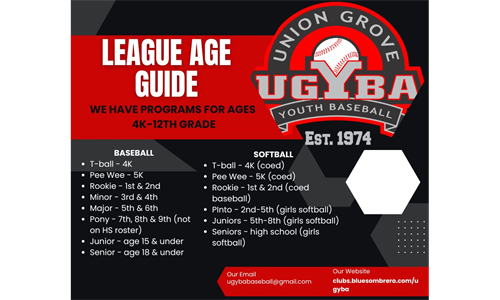 League Age Guide