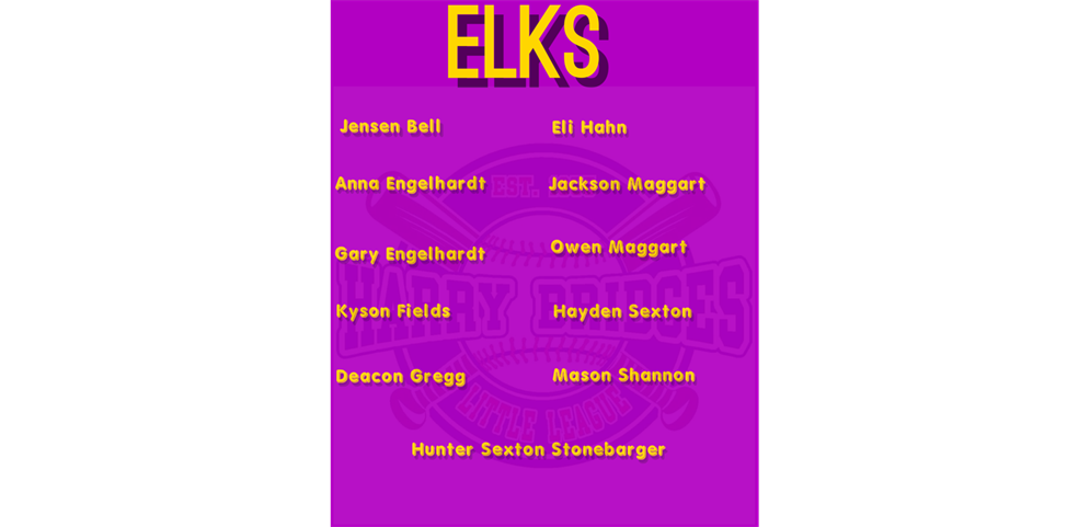 Elks Team Roster