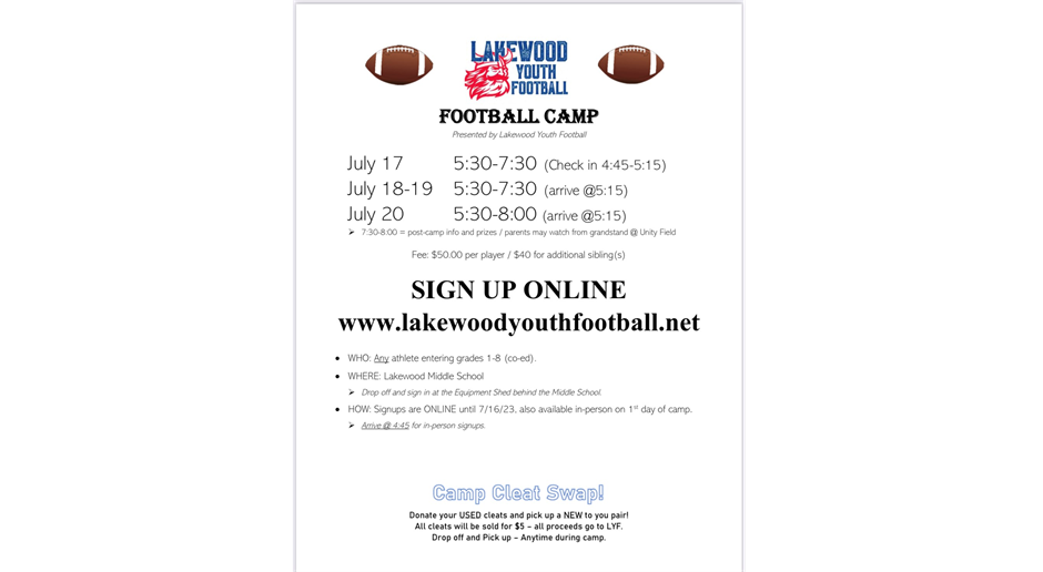 LYF Football Camp 2023