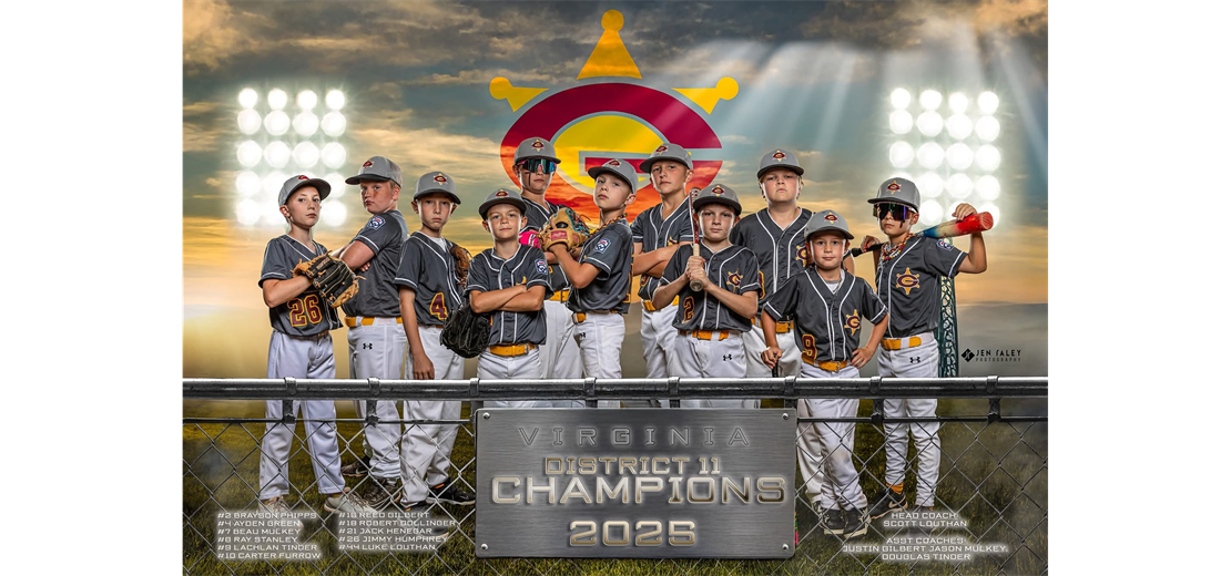 2025 8-10 Minor League Allstar District Champions