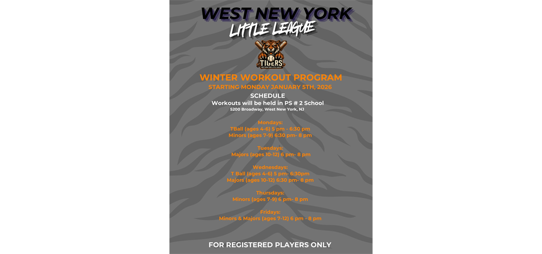 Registered for 2026? Join our Winter Workouts and stay sharp all offseason!