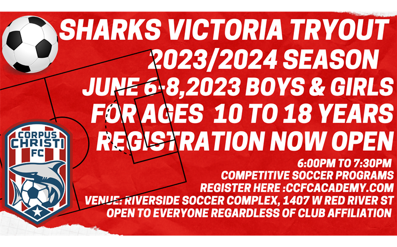 SHARKS VICTORIA 2023/2024 SEASON OPEN REGISTRATION