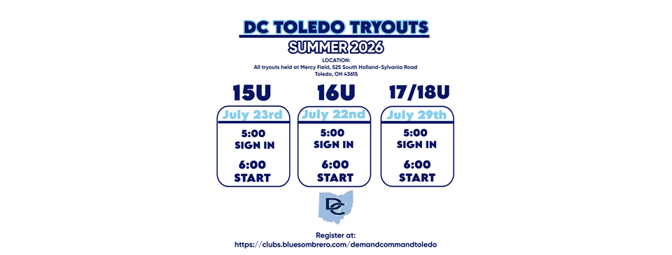 2026 DC Toledo High School Tryouts