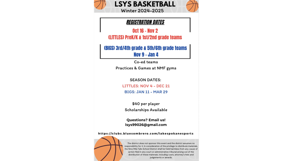 Basketball registration