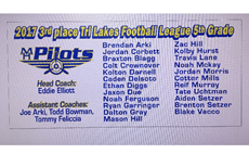 2017 3rd place Tri Lakes Football League
