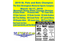 2019 St. Pats and Bats Champions