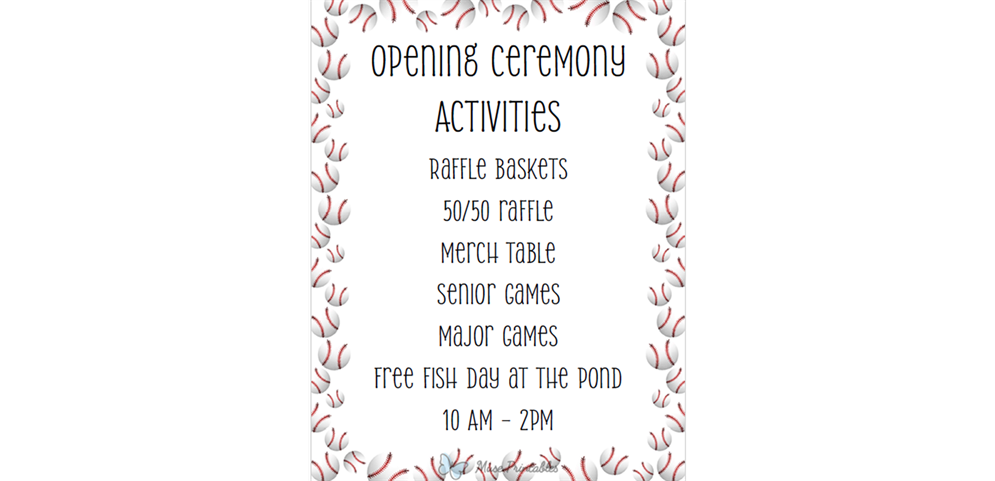 Opening Day Activities 