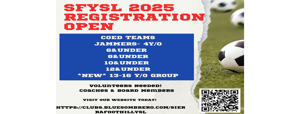 2025 Signs Ups NOW Open