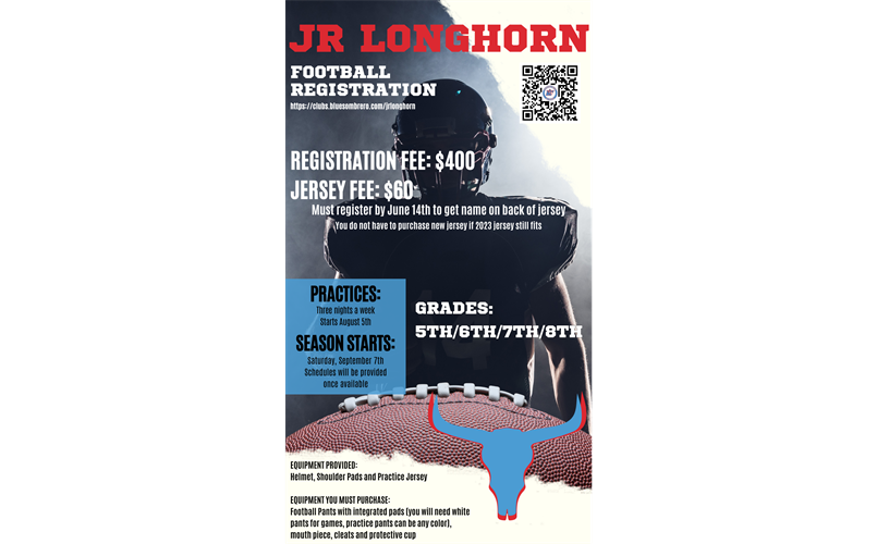 Jr Longhorn Registration