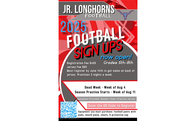 Jr Longhorn Registration