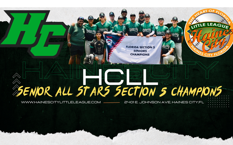 Haines City LL Senior Baseball are Sectional Champions