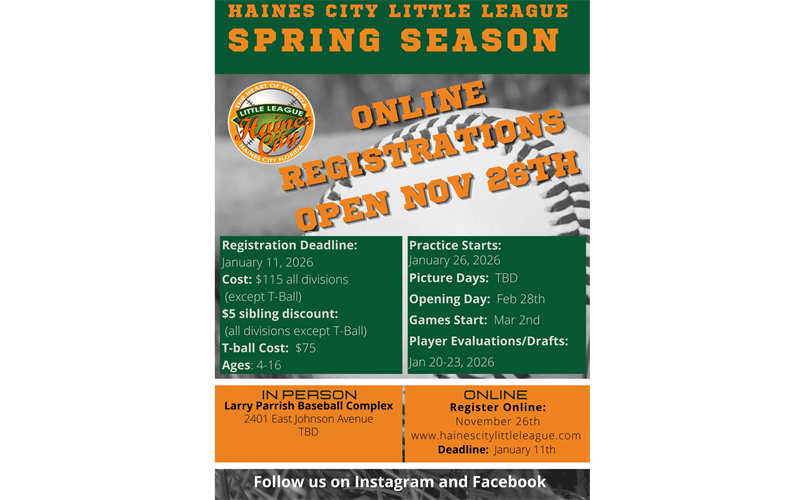 Haines City 2026 Registration OPEN