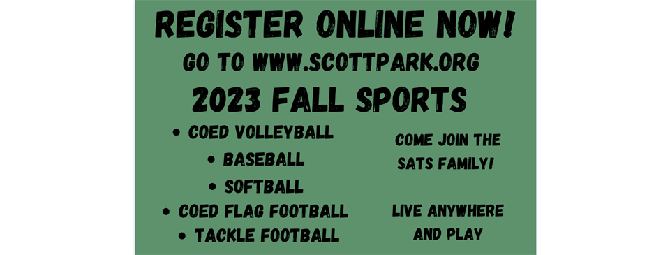 Fall Sports Registration Open Now