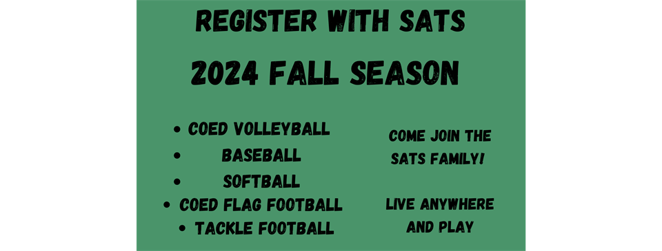 Register for Fall Sports!