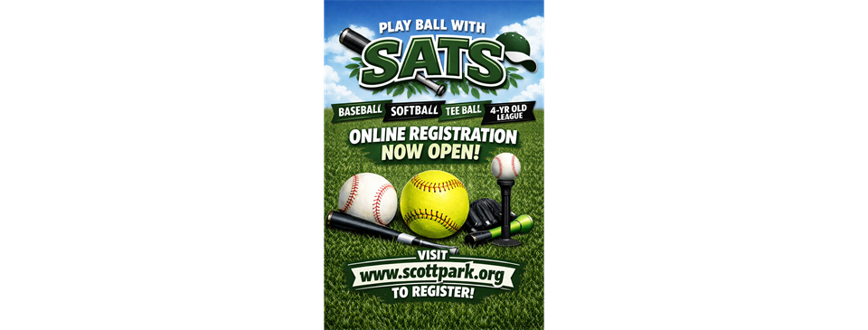 Baseball and Softball Onlne Registration Open Now!