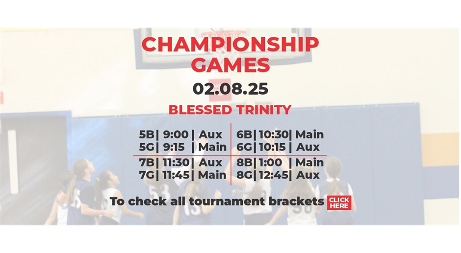 5th-8th Basketball Tournament Brackets