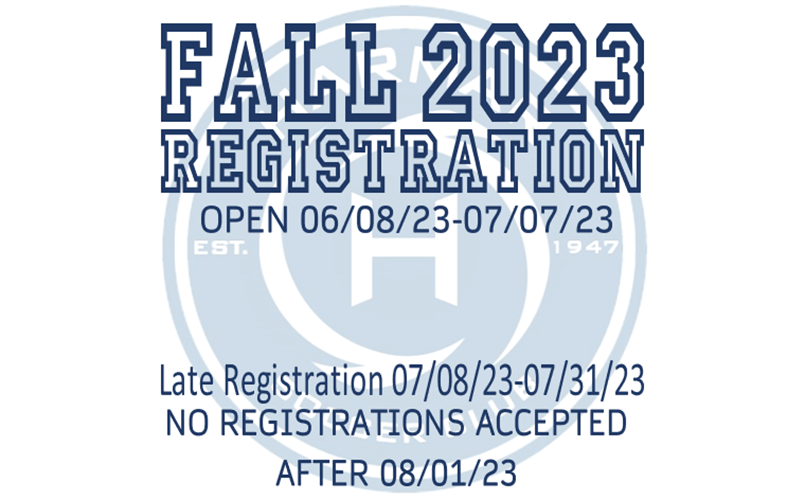 Fall 23 Registration OPEN