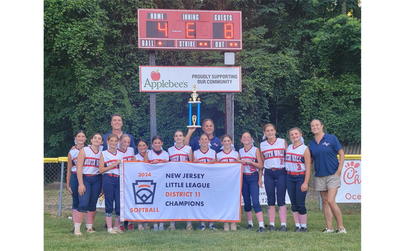 2024 Little League Softball District Champions South Wall