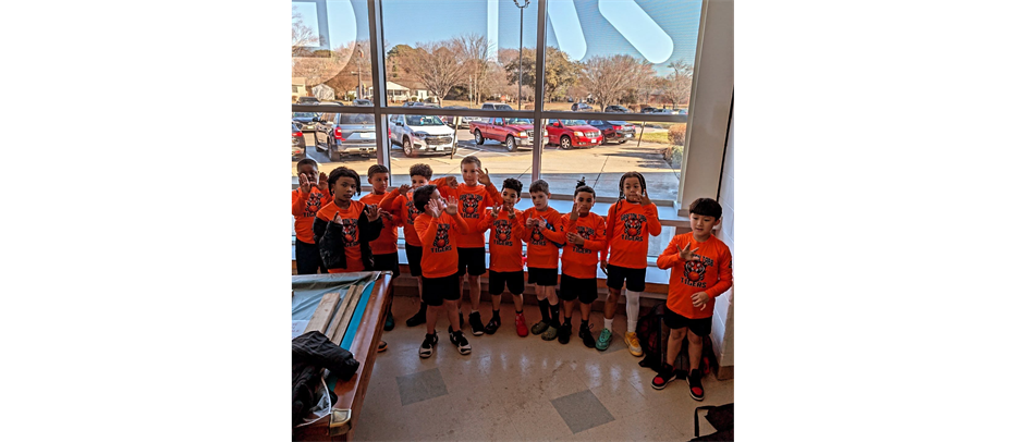 Our 8U Orange Basketball Team