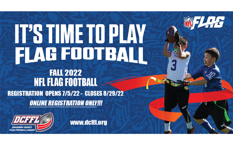 FALL FLAG FOOTBALL ONLINE ONLY REGISTRATION!