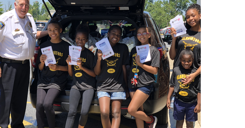 Stuff the squad car service event
