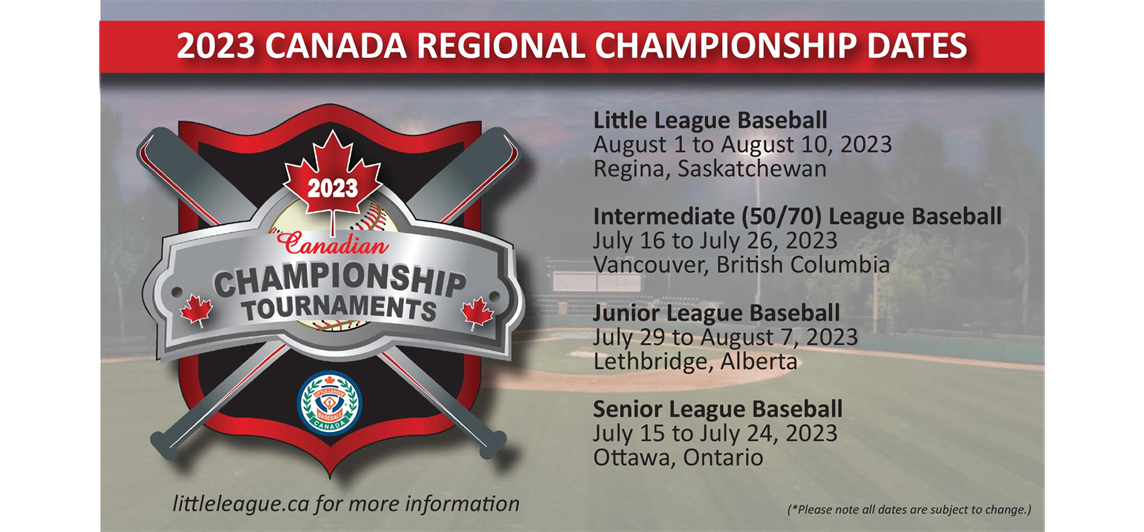 2023 Regional Tournament Dates