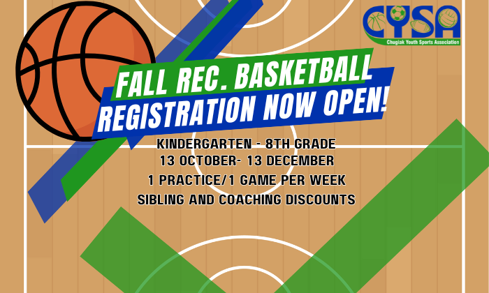 Fall Basketball Registration is Open! 