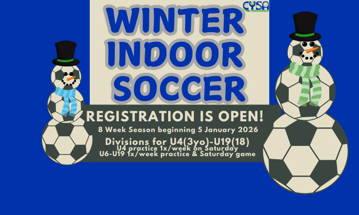 Winter Soccer Registration is Open! 
