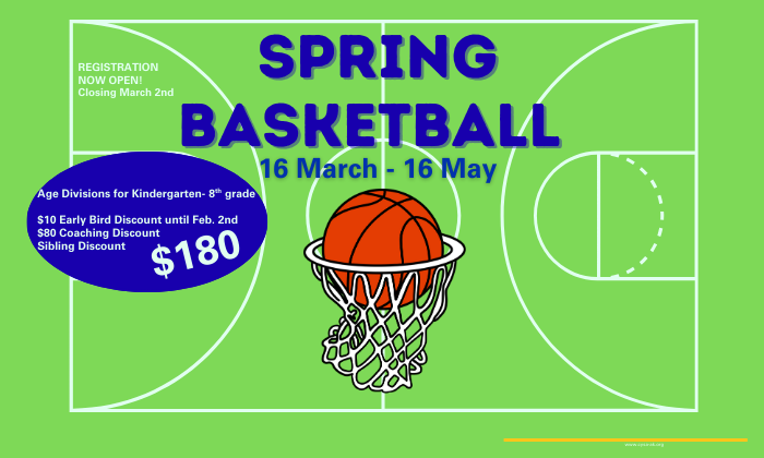 Spring Basketball Registration is Open! 