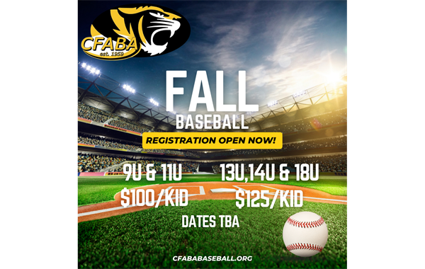 Fall Ball Registration OPEN