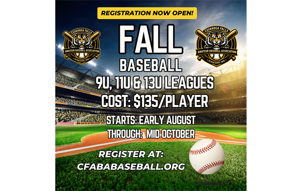 Fall Ball Registration OPEN NOW!