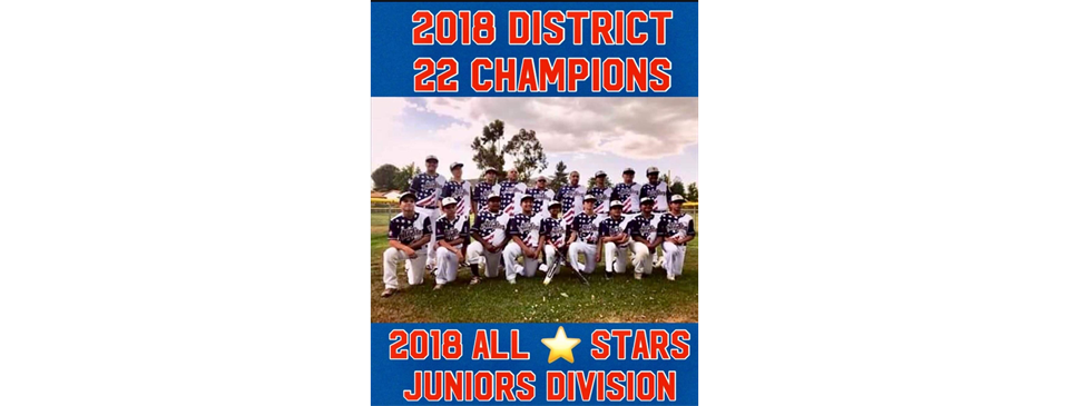 2018 El Centro Juniors League, TOC and District Champs 